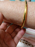 ECK南非錫金古法傳承推拉手鐲女實(shí)心越南沙金仿真不掉色首飾 7毫米亮面光面推拉手鐲 （35克 曬單實(shí)拍圖
