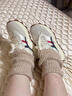 貓人（MiiOW）襪套堆堆襪女秋冬季加厚39.6%羊毛中筒襪子百搭保暖腳踝護套 白色 【39.6% 綿羊毛 蓄熱保暖】 均碼 【柔暖羊毛柔軟不扎透氣干爽】 曬單實(shí)拍圖