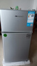 華寶小冰箱小型家用出租房用冷藏冷凍兩用一級能效節能省電迷你宿舍寢室辦公室二門(mén)電冰箱 【一級能效】58L銀色【三天不到一度電】 曬單實(shí)拍圖