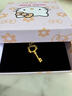初凰黃金helloKitty凱蒂貓加冕皇冠吊墜項鏈女甜美時(shí)尚足金包銀掛墜 鏤空鑰匙KT(加厚版)【約0.5g】(贈精美項鏈) 曬單實(shí)拍圖