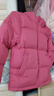 左西童裝兒童羽絨服2025新款女童冬季保暖抗寒白鴨絨連帽面包服冬 粉色【高充絨抗菌絨】 無(wú)LOGO 130 【充絨量：127g】 曬單實(shí)拍圖