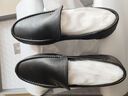 千百度2025男鞋頭層羊皮商務(wù)休閑皮鞋舒適套腳豆豆鞋樂(lè )福鞋 黑色 42 曬單實(shí)拍圖