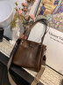 viney牛皮包包女包大容量托特包通勤斜挎單肩包生日新年禮物送女生女友 曬單實(shí)拍圖