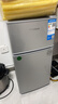 華寶小冰箱小型家用出租房用冷藏冷凍兩用一級能效節能省電迷你宿舍寢室辦公室二門(mén)電冰箱 【一級能效】58L銀色【三天不到一度電】 曬單實(shí)拍圖