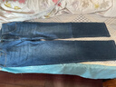 texwood蘋(píng)果男士牛仔褲休閑商務(wù)通勤桑蠶絲直筒褲復古水洗長(cháng)褲 深藍 31 曬單實(shí)拍圖