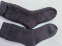 斐月伽羊毛襪子冬季男保暖襪子加絨加厚棉襪毛絨襪子東北防寒新年中筒襪 混色 【男-黑色 男-深灰*2 男-淺灰】 4雙 均碼 曬單實(shí)拍圖