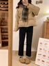 ZLOX2025短款棉服女新款學(xué)生冬季棉襖冬裝加厚韓版小個(gè)子寬松棉衣外套 卡其色 S 85-105斤 曬單實(shí)拍圖
