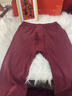 浪莎（LangSha）男士本命年六件套酒紅保暖內衣純棉秋衣秋褲套裝內褲襪子新年馬年 【2件套】 1秋衣1秋褲 4XL /190 曬單實(shí)拍圖