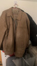真維斯（Jeanswest）皮衣男士新款秋冬季加絨加厚保暖防風(fēng)翻領(lǐng)寬松夾克百搭外套上衣服 棕色 加絨 2XL 165-185斤 曬單實(shí)拍圖