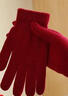 大量現貨針織手套男女冬季防寒保暖毛線(xiàn)秋冬騎行戶(hù)外釣魚(yú)個(gè)性風(fēng)潮 紅色 曬單實(shí)拍圖
