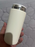 純陶瓷內膽保溫杯非涂層小巧容量口袋杯迷你桌面水杯可裝中藥杯子 簡(jiǎn)約白 曬單實(shí)拍圖