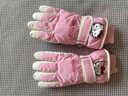 時(shí)鳥(niǎo)hellokitty兒童滑雪手套女童冬季戶(hù)外玩雪防水保暖大童防滑加絨 粉粉貓咪(6-12歲) 曬單實(shí)拍圖
