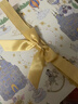 英氏（YEEHOO）母嬰兒童A類(lèi)100%全棉蠶絲空調夏被子被芯禮盒粉蝶仙蹤120*150cm 曬單實(shí)拍圖