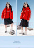 彪馬新款兒童冬季休閑泡芙羽絨服外套寬松潮流 橙紅60501   150 曬單實(shí)拍圖