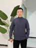 恒源祥100%純山羊絨衫男士秋冬款加厚加絨半高領(lǐng)毛衣中年打底羊絨衫上衣 時(shí)尚灰 L 170【建議體重120-135斤】 曬單實(shí)拍圖