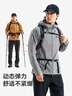 拓路者【海獅2.0】沖鋒軟殼衣男春秋戶(hù)外CORDURA耐磨防風(fēng)連帽夾克外套 太空灰 XL 曬單實(shí)拍圖