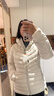 迪卡儂（DECATHLON）男女羽絨服內膽加厚連帽保暖常規款外套面包服輕薄羽絨服 女款-米白色-新款上市 M 曬單實(shí)拍圖