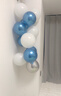 多美憶氣球生日場(chǎng)景布置生日氣球道具氛圍活動(dòng)裝扮布置藍白混色30裝 曬單實(shí)拍圖