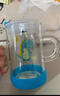 富光玻璃杯家用兒童牛奶杯子帶刻度吸管水杯男女寶寶沖泡奶粉杯帶把手 曬單實(shí)拍圖