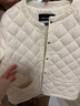 UR2025冬季新款女裝休閑菱格絎縫口袋羽絨服外套UWM150033 米白 S 曬單實(shí)拍圖