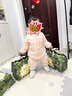 童泰（TONGTAI）嬰兒羽絨連體衣冬季女寶寶衣服女童外出連帽哈衣可愛(ài)鴨絨爬服 粉色 90 曬單實(shí)拍圖