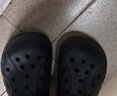 CROCS卡駱馳貝雅暖絨洞洞鞋女暖棉男棉鞋外穿拖鞋|206633 黑/黑-060 (建議買(mǎi)大一碼) 36 /37(220mm) 曬單實(shí)拍圖