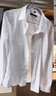 羅蒙（ROMON）純色商務(wù)職業(yè)正裝男士白襯衫工裝外套長(cháng)袖襯衣男CS108白色2XL 曬單實(shí)拍圖