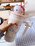 ONEDAYHelloKitty保溫杯女生高顏值吸管閨蜜跨新年圣誕節生日禮物送禮 Kitty貓-700ml 316材質(zhì)+保溫/保冷 送吸管防塵帽. 曬單實(shí)拍圖