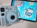 【mini12透明外殼】instax水晶殼拍立得硬殼相機保護殼殼子鏈條潮 透明水晶硬殼【不含相機】 拍立得mini12保護套 曬單實(shí)拍圖