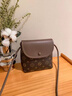 ANYSMIC奢侈高端品牌包包女士2025新款水桶包手機包真皮女包斜挎迷你小包 咖色(禮盒裝) 曬單實(shí)拍圖