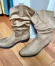 森達西部靴女年冬新潮流粗跟休閑堆堆靴長(cháng)筒靴ZTI62DG5 杏色 35 曬單實(shí)拍圖