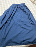 MUJI女式 棉紗 抽褶輕便長(cháng)裙 長(cháng)半身裙裙子女裝25年夏季純棉 藏青色 M (160/66A) 曬單實(shí)拍圖