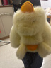 迪士尼（Disney）男女童冬季新款毛茸茸萌寶可愛(ài)小鴨子草草冬天仿貂毛兔毛加厚外套 小黃鴨 80 曬單實(shí)拍圖
