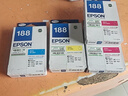 愛(ài)普生（EPSON）T188原裝墨盒WF-3641 WF-7111 WF-7218 WF-7621 WF-7728打印機 T1882青色墨盒（約1100頁(yè)） 曬單實(shí)拍圖