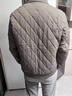 皮爾卡丹（pierre cardin）冬季新款翻領(lǐng)棉衣男士休閑帥氣加厚保暖高級感冬裝格子棉服外套潮 灰色 2XL 135-150斤 曬單實(shí)拍圖