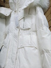 羅蒙（ROMON）冬季派克服收腰大毛領(lǐng)羽絨服女中長(cháng)款白鴨絨小個(gè)子2024外套潮 米白色 (真貉子大毛領(lǐng)) S 90-120斤 曬單實(shí)拍圖