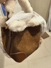 南風(fēng)Chio2nd真羊毛深秋絨語(yǔ)水桶包包女款秋冬毛絨手提包單肩斜挎小包 棕色【送手套掛件*1】 曬單實(shí)拍圖