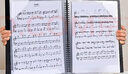 得力（deli）樂(lè )譜夾A4可書(shū)寫(xiě)資料冊文件夾鋼琴樂(lè )譜曲譜夾 學(xué)生獎狀收集冊孕檢收納冊五線(xiàn)譜夾 10張20頁(yè)PQ305-20 曬單實(shí)拍圖