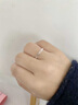 足銀S990愛(ài)心戒指女款閉口可愛(ài)簡(jiǎn)約心形純銀戒指百搭疊戴素圈戒指 愛(ài)心閉口戒指 12號 曬單實(shí)拍圖