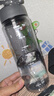 樂(lè )扣樂(lè )扣水杯吸管杯大容量運動(dòng)官方正品水壺男兒童上學(xué)專(zhuān)用杯子灰色950Ml 曬單實(shí)拍圖