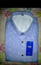 淇絲蔓秋冬季長(cháng)袖保暖襯衫男士商務(wù)休閑加絨加厚襯衣修身印花韓版寸衫潮 不加絨藍色 無(wú)口袋 M /38105斤以下 曬單實(shí)拍圖