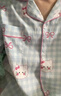 JIOESC睡衣女秋冬季長(cháng)袖云朵棉2026新款可愛(ài)卡通kitty貓家居服兩件套裝 藍格Kitty貓 L 【100-120斤】 曬單實(shí)拍圖
