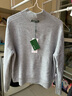 春竹【清倉秒殺】25秋冬新款羊毛混紡厚款保暖針織衫半高領(lǐng)減齡女毛衣 麻灰 厚款 半高領(lǐng) XL 105cm 曬單實(shí)拍圖