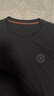 布先生時(shí)尚徽章刺繡設計圓領(lǐng)短袖T恤男2025春夏新品透氣短袖上衣ET16200 鋼琴黑 L (175) 曬單實(shí)拍圖