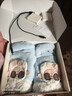 茨格曼加熱手套暖手寶充電暖寶寶毛絨可愛(ài)送女生藍色兩檔調溫可拆洗禮物 曬單實(shí)拍圖