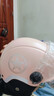 金鐘罩頭盔 電動(dòng)車(chē)3c認證新國標A類(lèi)電瓶車(chē)半盔男女士夏季安全帽四季通用 粉色/透明短鏡（可拆護耳） 曬單實(shí)拍圖