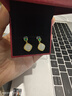 央創(chuàng  )時(shí)尚中國黃金和田玉耳釘銀耳環(huán)媽媽生日新年禮物耳墜耳飾女士母親S925 曬單實(shí)拍圖