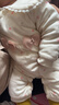 嬰兒衣服秋冬季厚棉80g新生兒棉襖公主袖蝴蝶衣寶寶夾棉加厚棉服 【80g】-粉色四葉草連體棉襖 66cm 曬單實(shí)拍圖