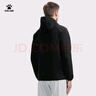 卡爾美（KELME）影鯊運動(dòng)風(fēng)衣梭織衣外套男冬季防風(fēng)防水連帽加絨夾克 瑪瑙黑 XL  曬單實(shí)拍圖