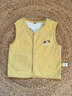 嘟嘟家【雙面可穿】?jì)和杭抉R甲男童休閑無(wú)袖上衣女童卡通坎肩可愛(ài)童裝 奶黃色 100 曬單實(shí)拍圖